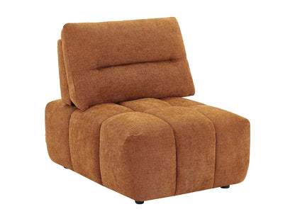 Fauteuil Japandi Dossier Avancé Texturé Terracotta - Apoliu