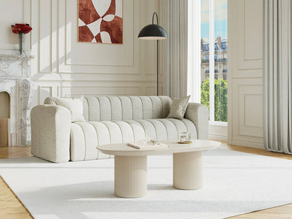 Table Basse Japandi MDF Beige Sable - Lorimila
