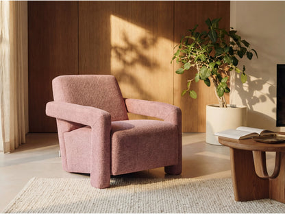Fauteuil Japandi Texturé Rouge Isparta - Isparta