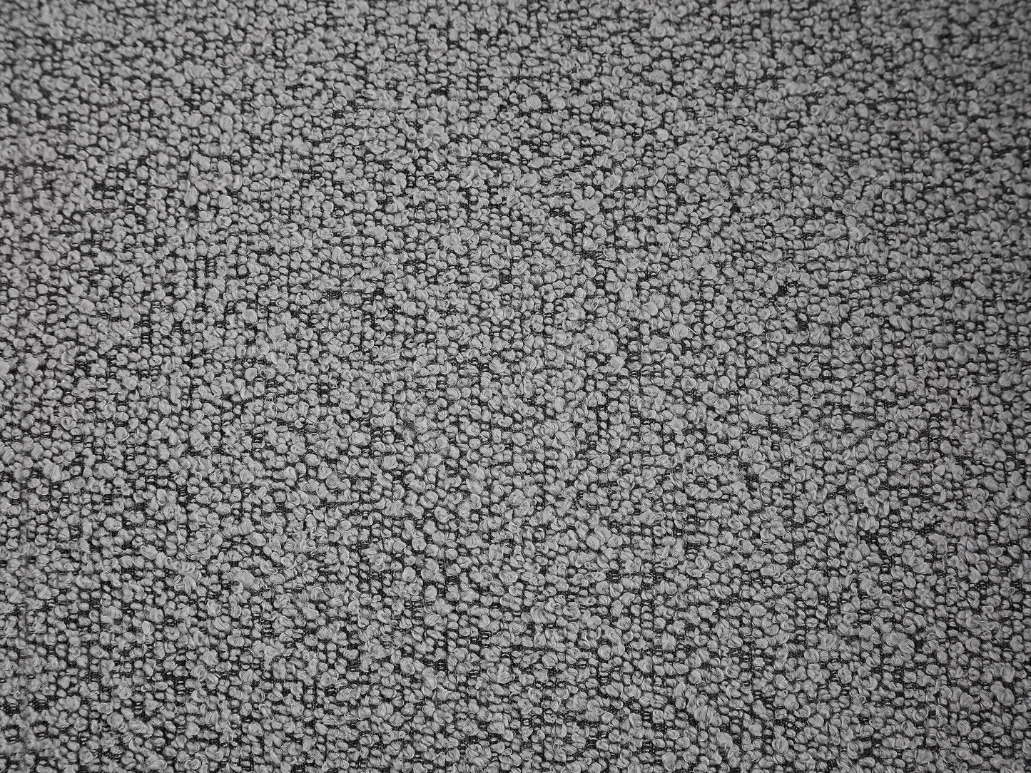 Fauteuil Japandi Arrondi Bouclette Gris - Bovana