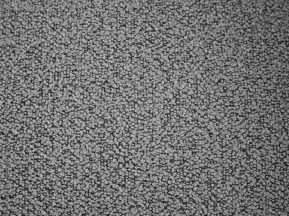 Fauteuil Japandi Arrondi Bouclette Gris - Bovana