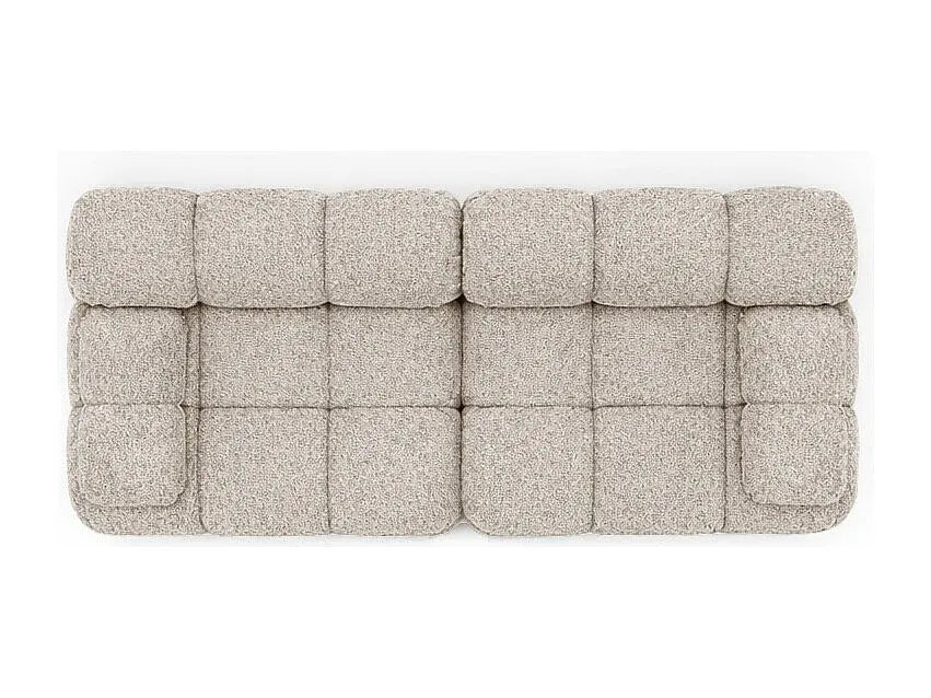 Canapé Japandi 2 Places Modulaire Bouclette - Selia