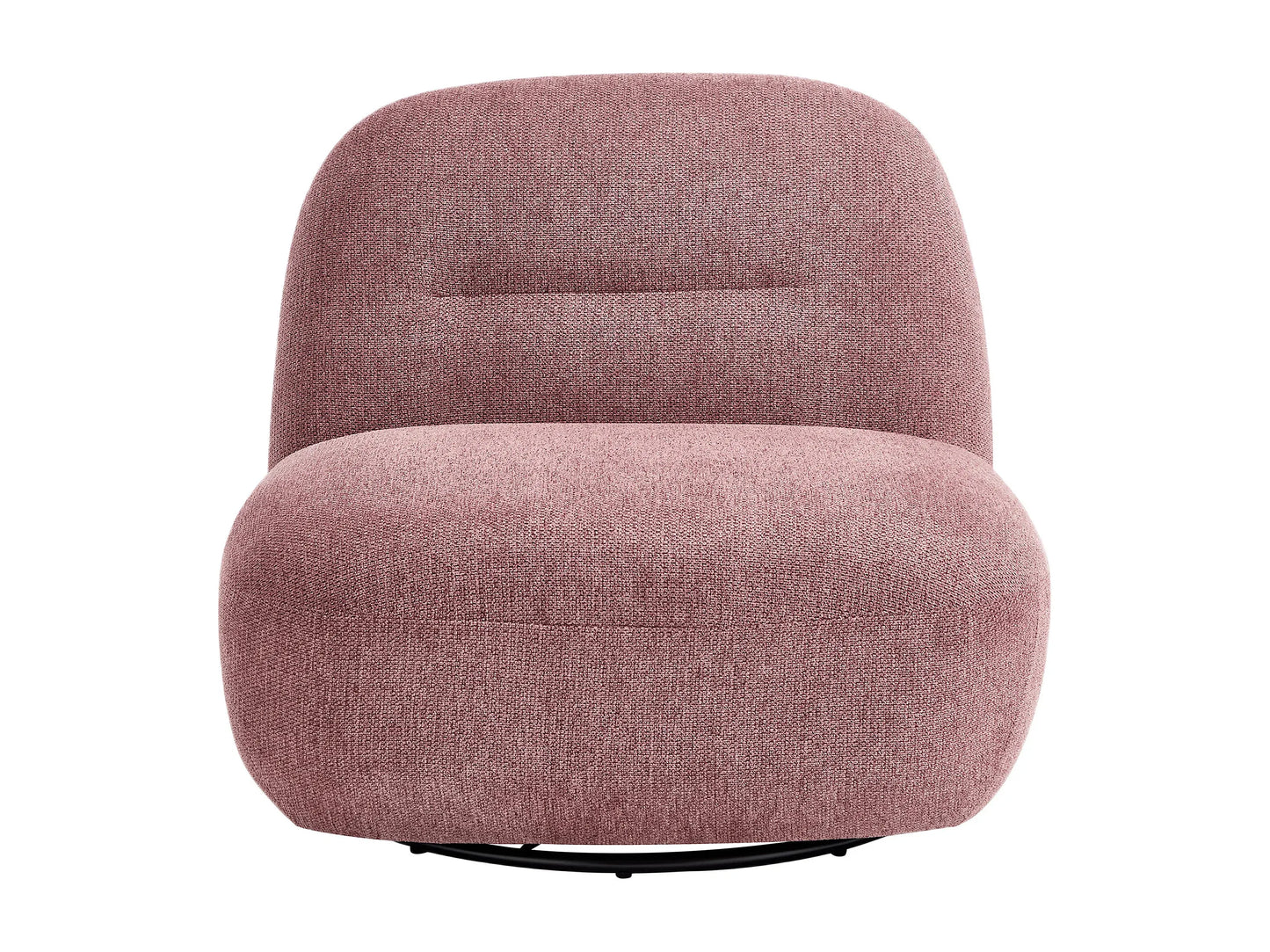 Fauteuil Japandi Pivotant Texturé Rouge - Pozeti