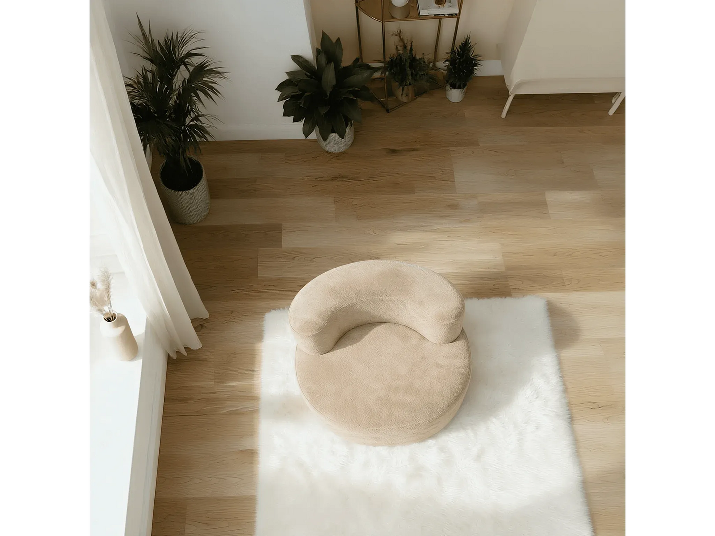 Fauteuil Japandi Rond - Milo
