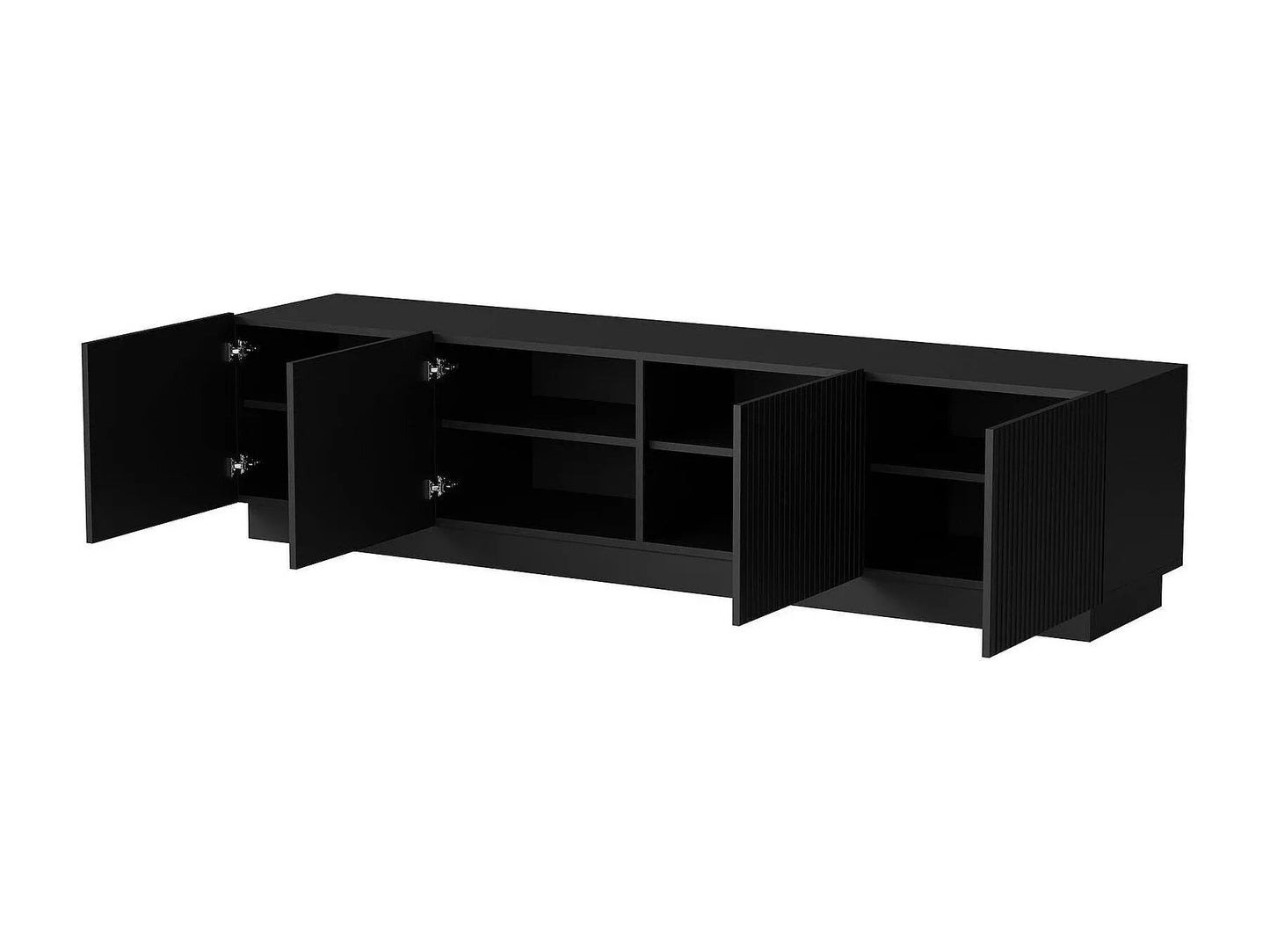 Meuble TV Japandi Design Noir - Macherio
