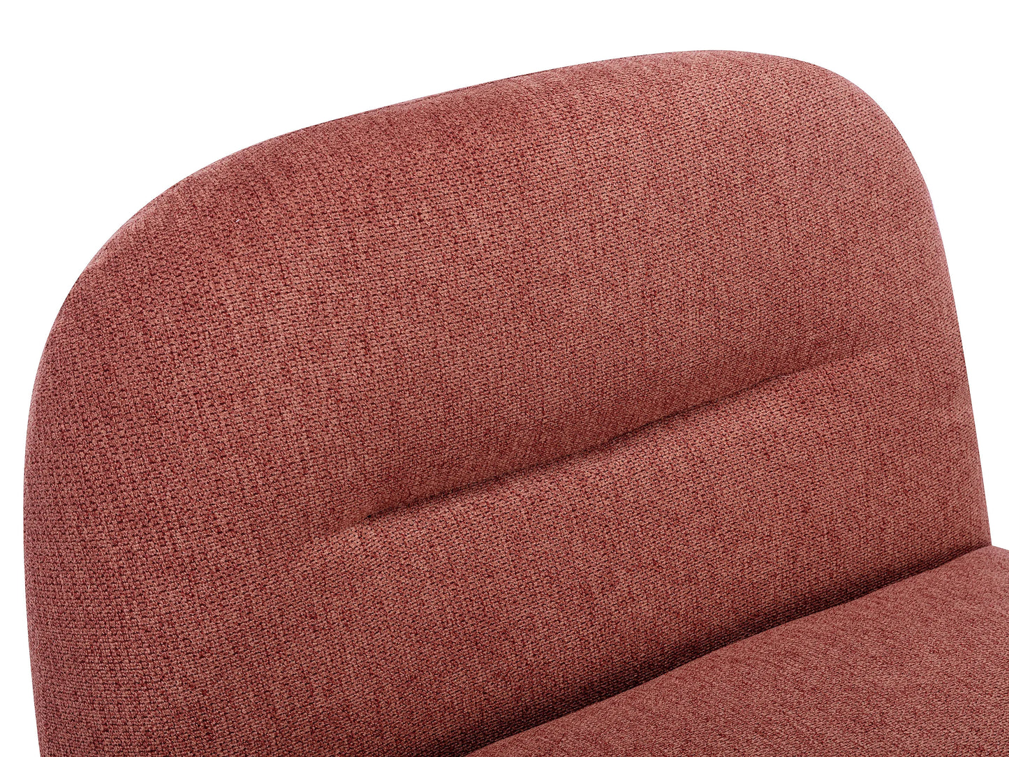 Fauteuil Japandi Pivotant Texturé Terracotta - Pozeti
