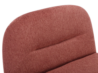 Fauteuil Japandi Pivotant Texturé Terracotta - Pozeti