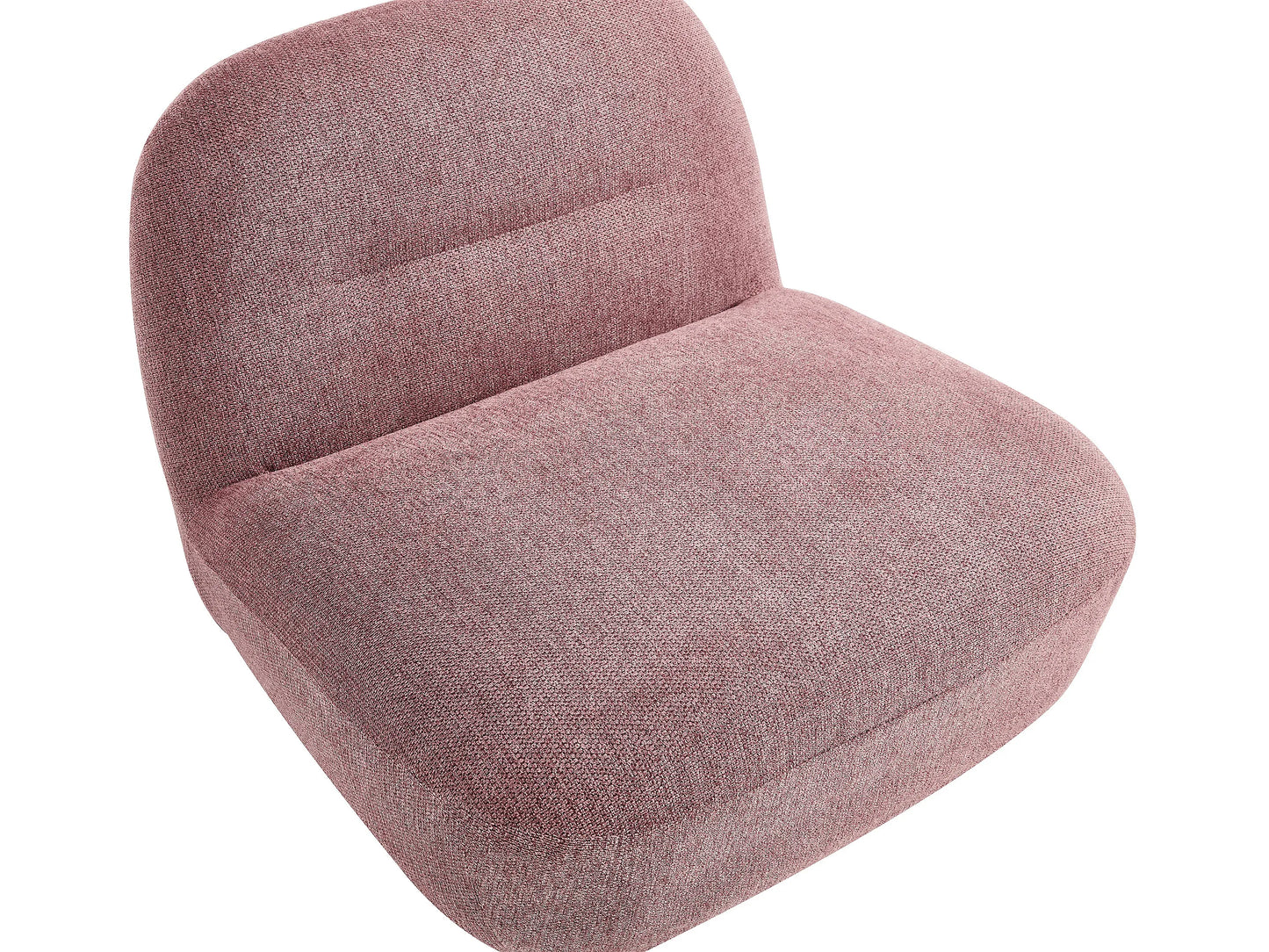 Fauteuil Japandi Pivotant Texturé Rouge - Pozeti