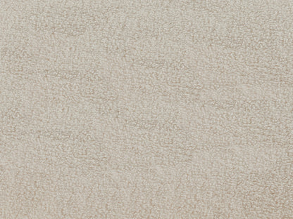 Fauteuil Japandi Pivotant Bouclette Blanc - Lacara