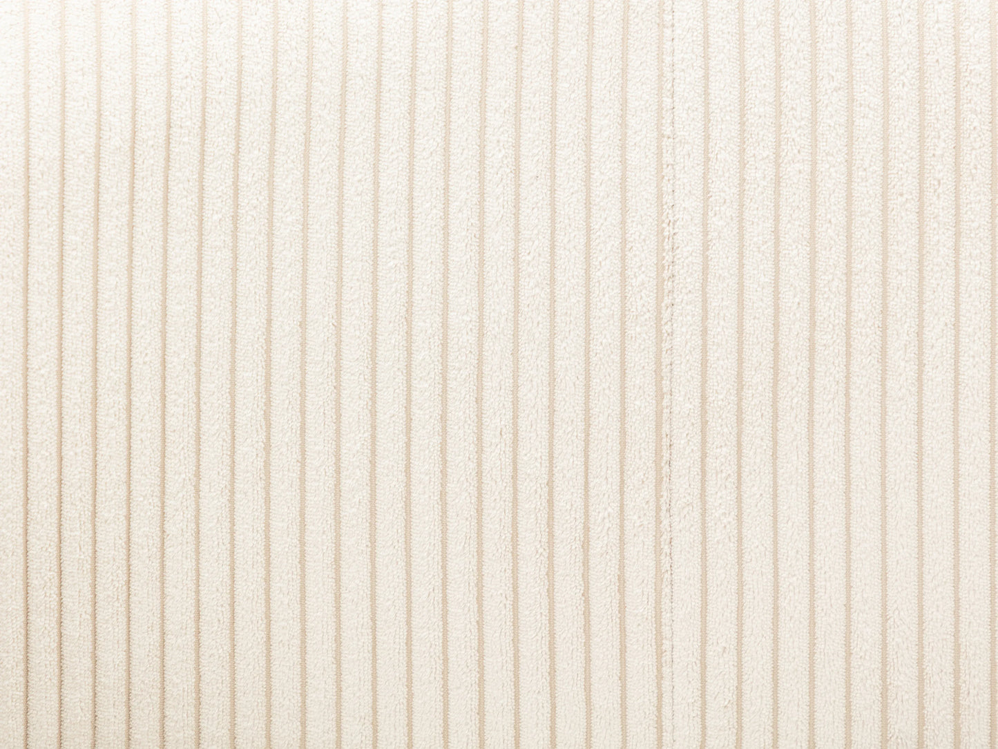 Fauteuil Japandi Velours Côtelé Crème - Ossana