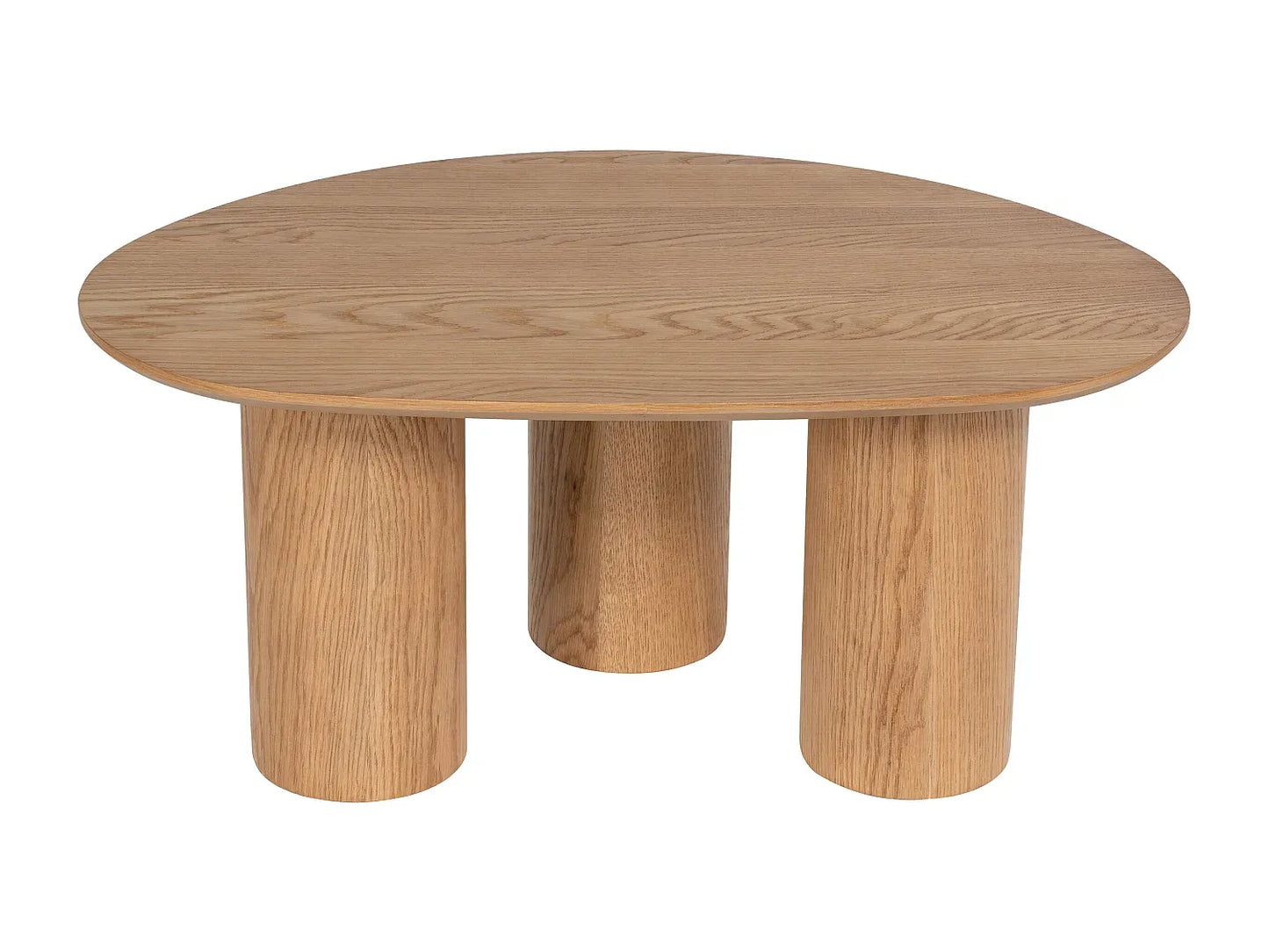 Table Basse Japandi Ronde en Bois Clair - Osinar