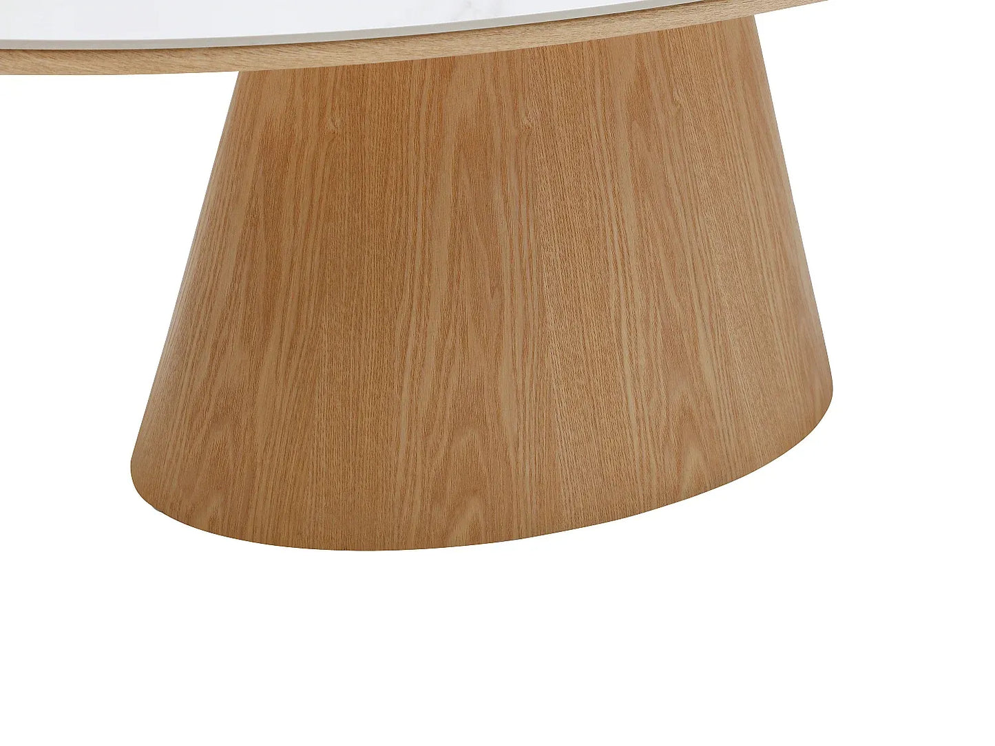 Table Basse Japandi Céramique Marbre Blanc - Antelada