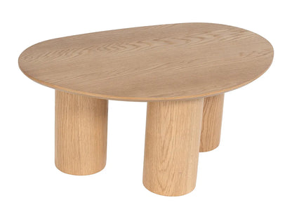 Table Basse Japandi Ronde en Bois Clair - Osinar