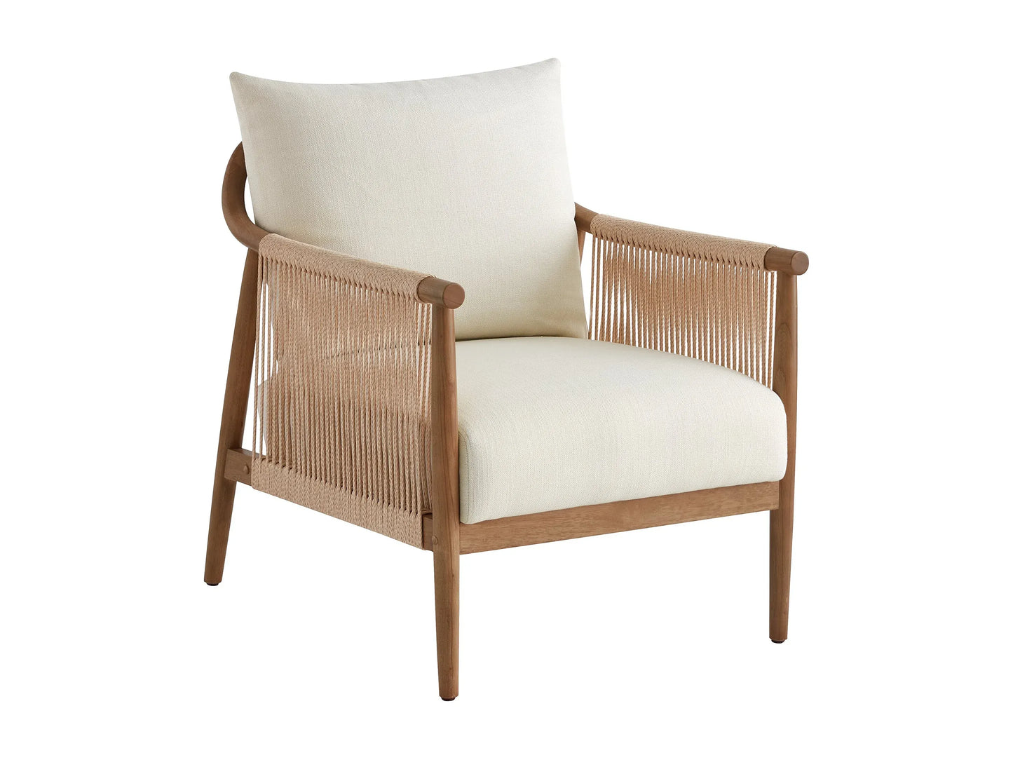 Fauteuil Japandi Bohème Bois Massif - Moderne