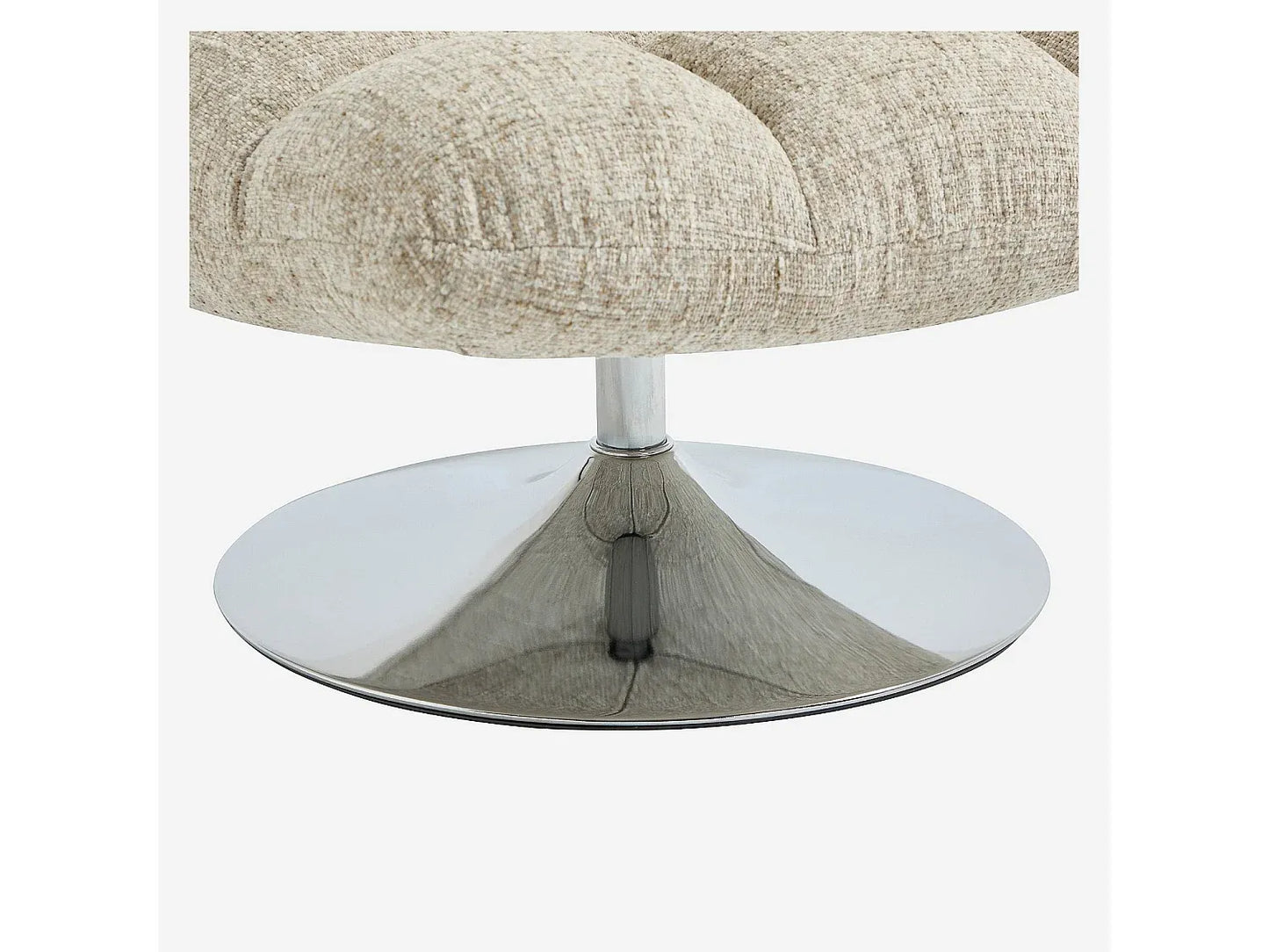 Fauteuil Japandi Pivotant Chenille Vert - Soglio