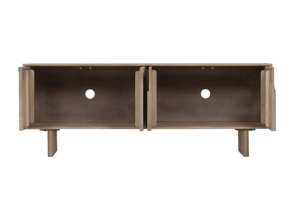 Meuble TV Japandi en Bois à Motifs - Berlama