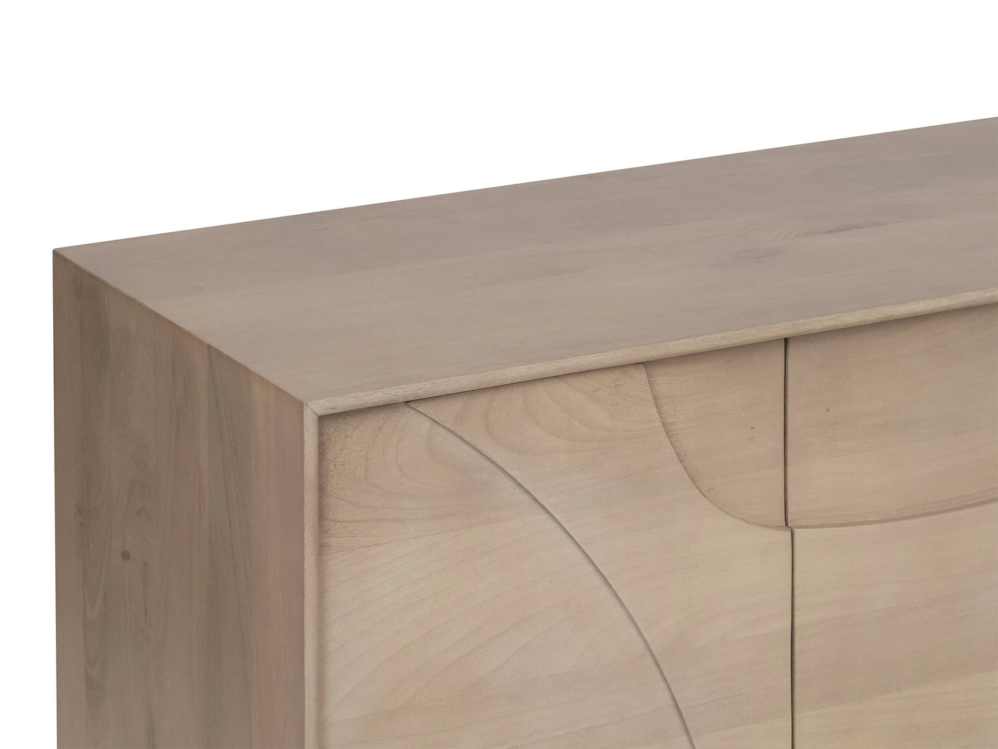 Meuble TV Japandi en Bois à Motifs - Berlama