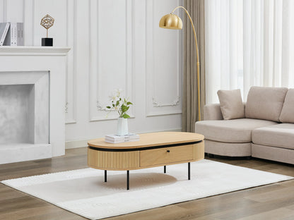 Table Basse Japandi Bois et Métal - Cardiona