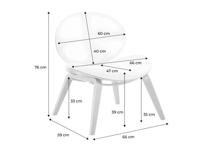 Fauteuil Japandi Bois et Bouclette - Chêne
