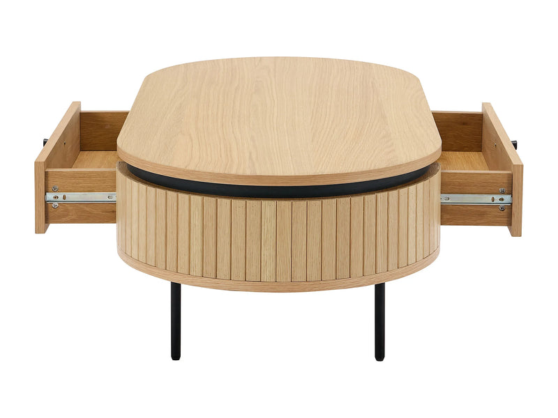 Table Basse Japandi Bois et Métal - Cardiona