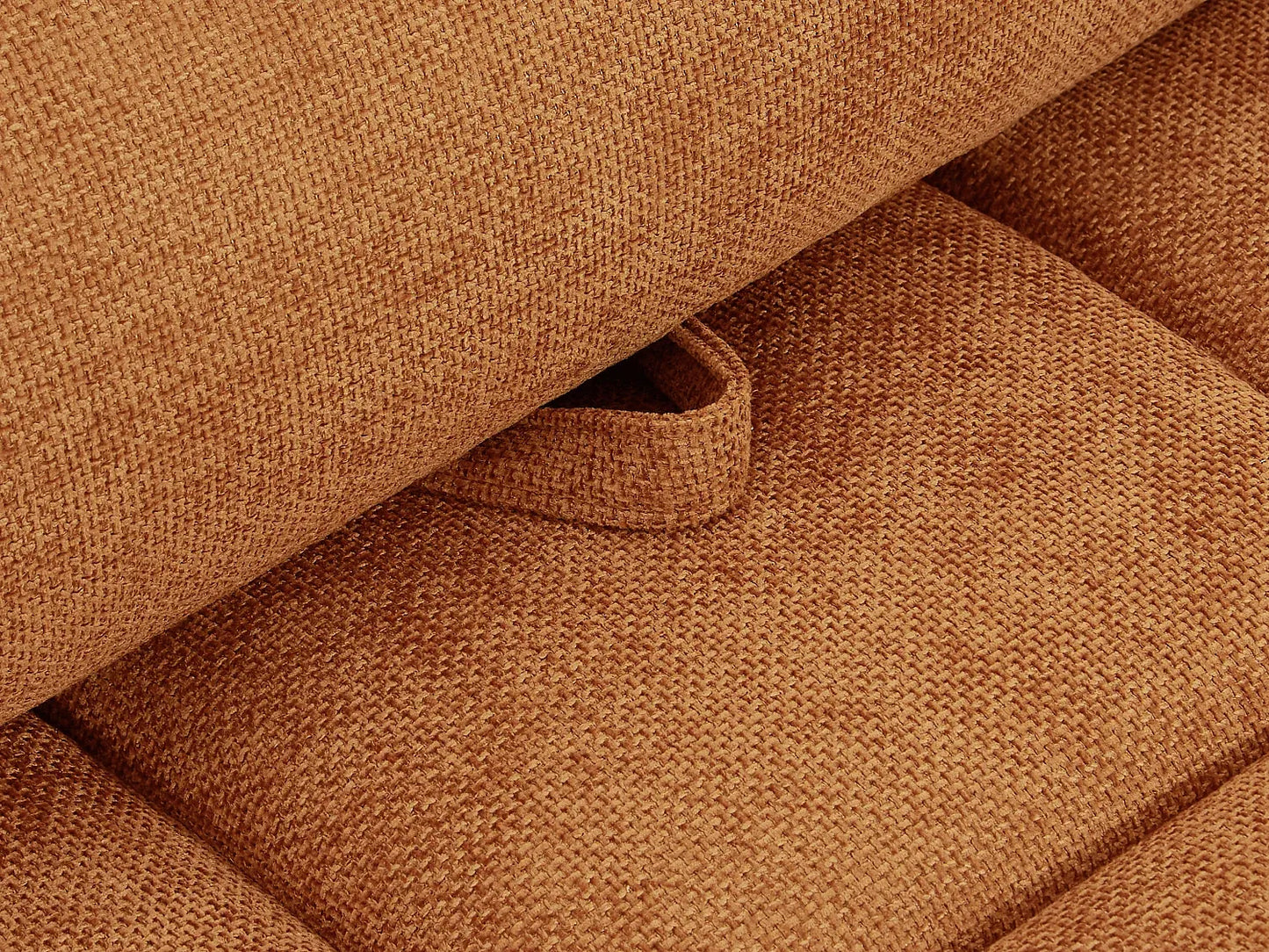 Fauteuil Japandi Dossier Avancé Texturé Terracotta - Apoliu