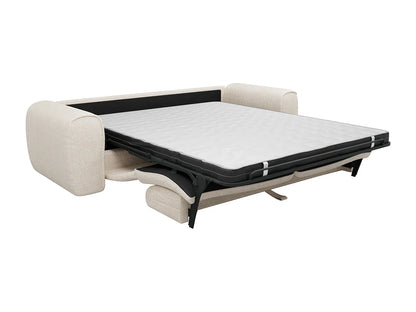 Canapé Japandi Convertible Express Texturé 4 Places Beige - Pognia