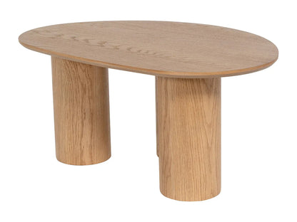 Table Basse Japandi Ronde en Bois Clair - Osinar