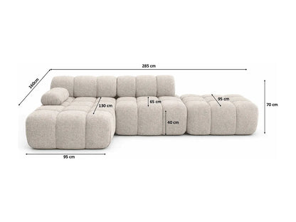 Canapé Japandi Modulaire Bouclette Abriamo - Selia