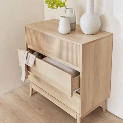 Commode Japandi Bois 3 Tiroirs – Linear