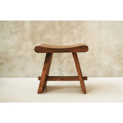 Tabouret Japandi Bois de Suar Naturel – Summer