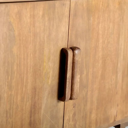 Armoire Japandi Bois Mangue Marron 90×40×160 – Soren
