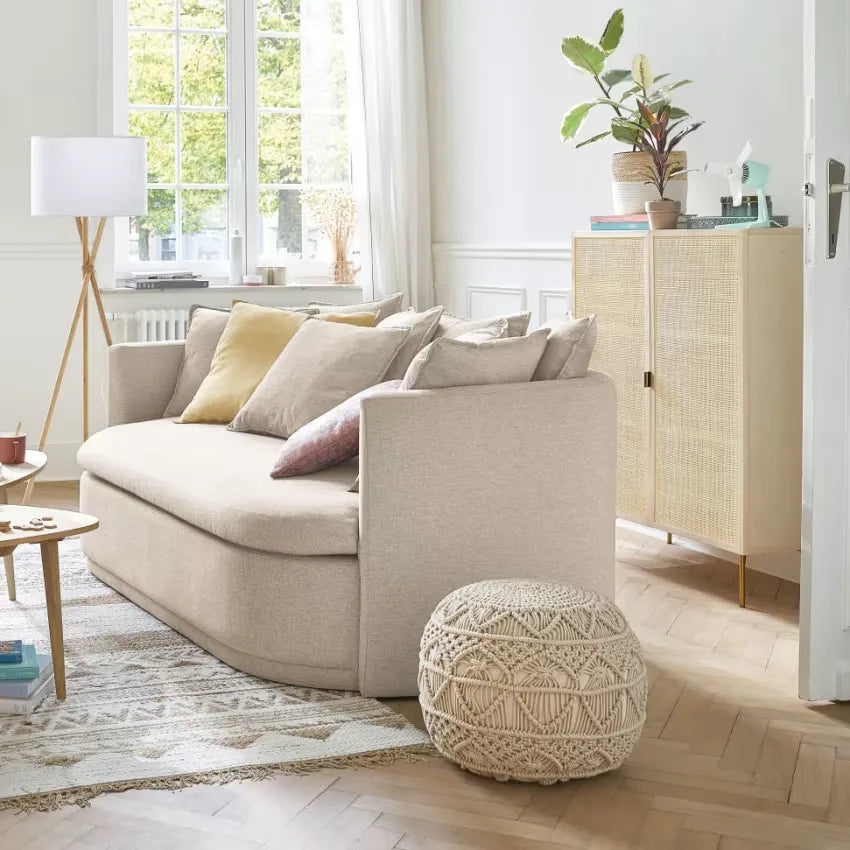Armoire Japandi 2 Portes Cannage Rotin – Solstice