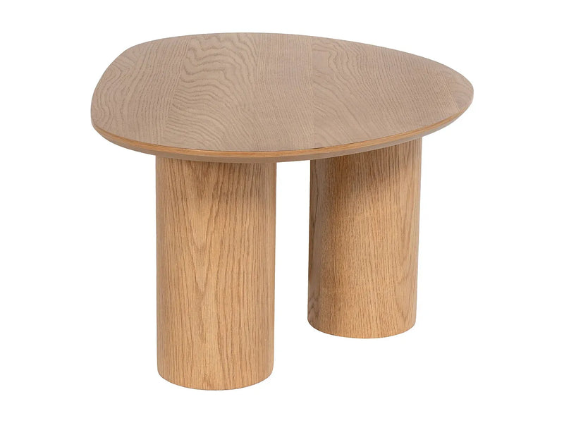 Table Basse Japandi Ronde en Bois Clair - Osinar