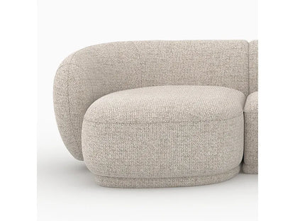 Canapé Japandi Arrondi Modulable Beige 4 Places - Nova