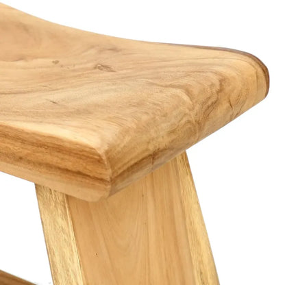 Tabouret Japandi Bois de Suar Naturel – Summer
