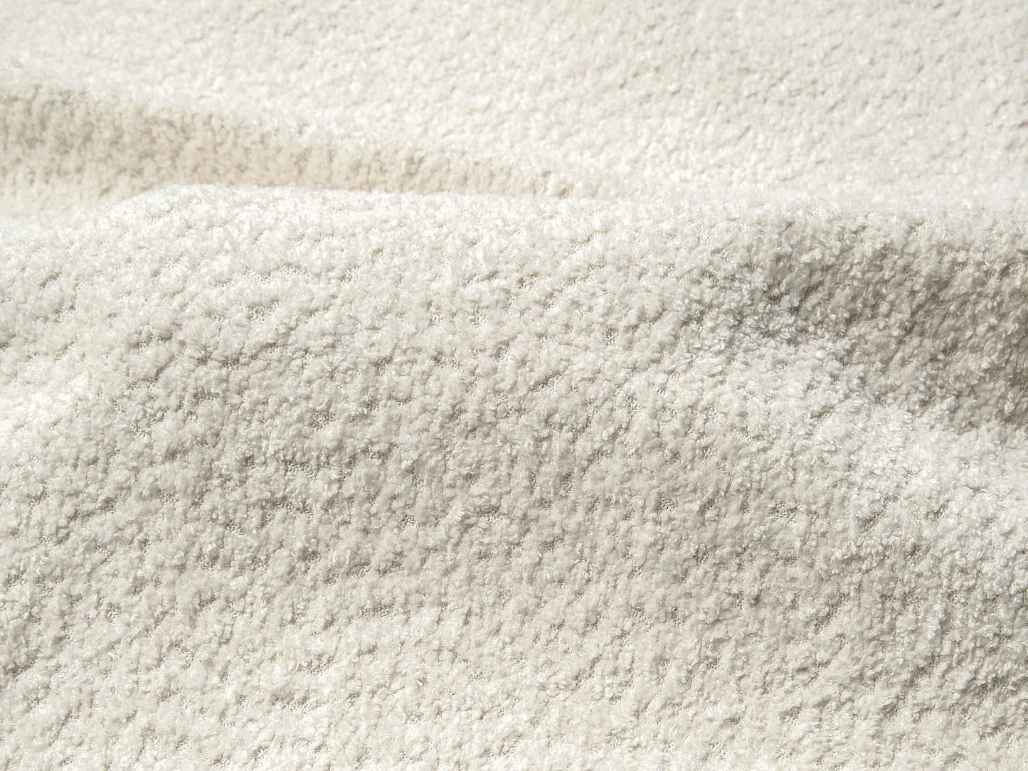 Canapé Japandi Convertible Bouclette Blanche 4 Places - Pogni
