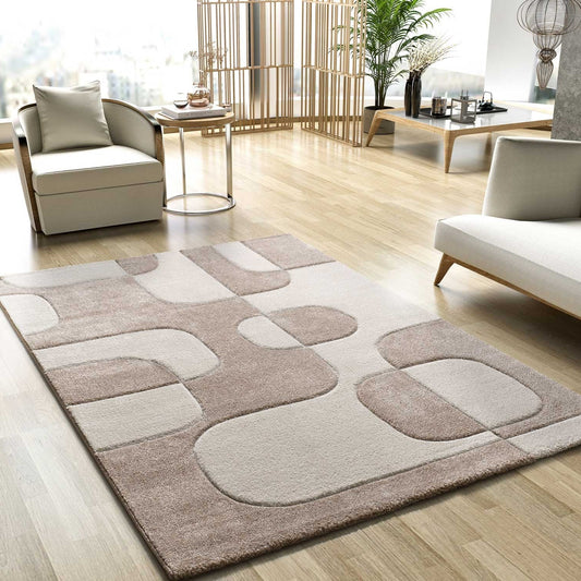 Tapis Japandi Formes Organiques Crème – Lena