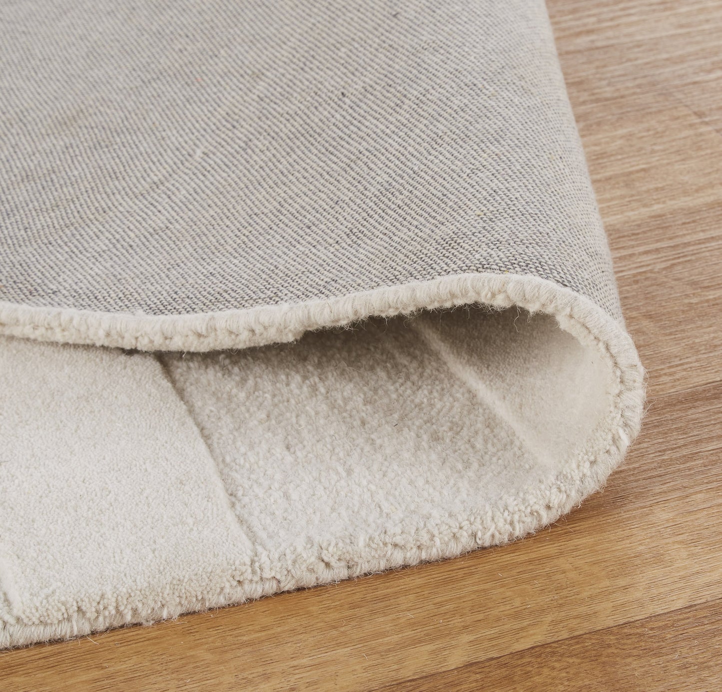 Tapis Japandi Noué Laine Blanc – Pleleos