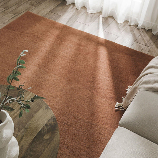 Tapis Japandi Laine Terracotta – Dawn