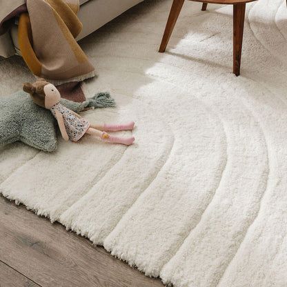 Tapis Japandi Poils Longs Crème – Emy