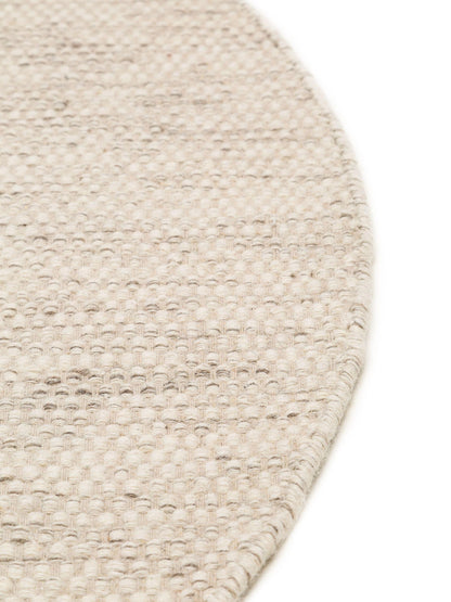 Tapis Japandi Rond Laine Crème – Rocco
