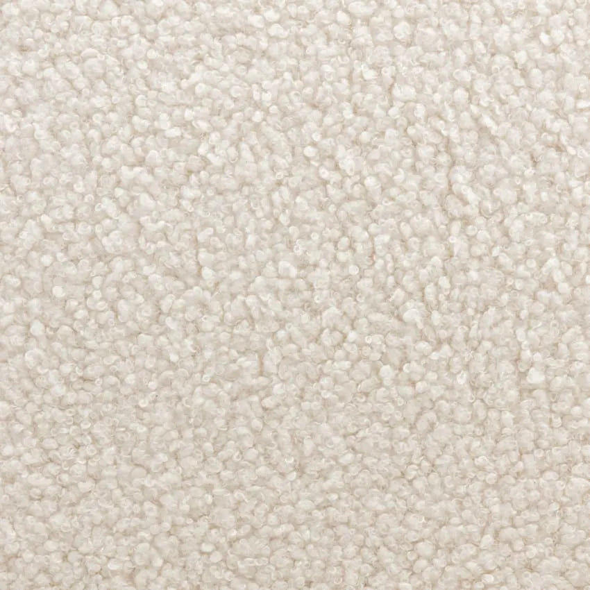 Fauteuil Japandi Bouclette Crème Noyer Clair – Amélie
