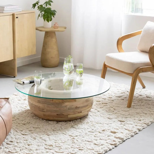Table basse Japandi Bois Marron – Nara
