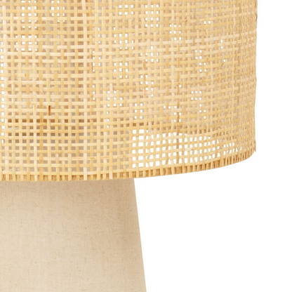 Lampadaire Japandi en papier et abat-jours polyester recyclé beige H141 – Kata
