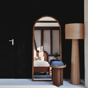 Lampadaire Japandi en rotin tressé H150 – Glenn