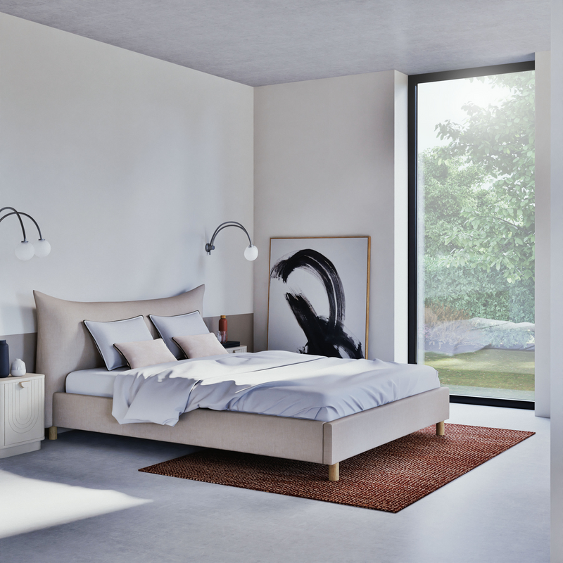 Lit Japandi beige 160x200 – Fergus