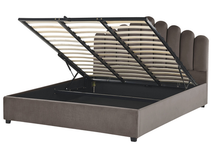 Lit Double Japandi en Tissu Blanc 180x200 – Vincennes