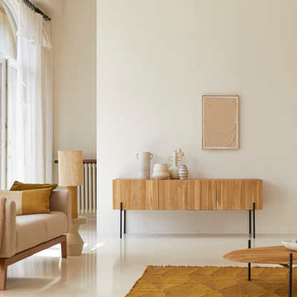 Meuble TV Japandi en teck massif 170 cm – Honorine