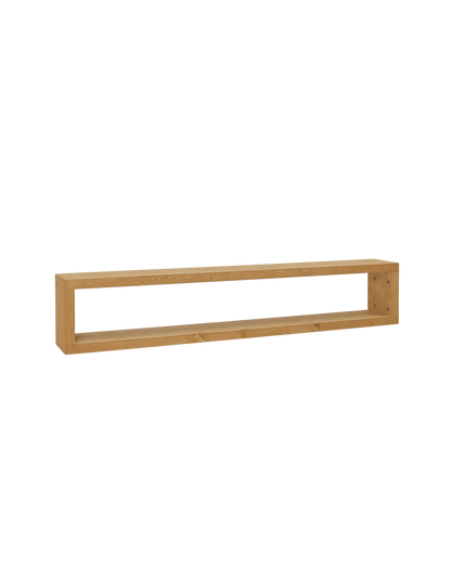 Meuble TV Japandi en bois de sapin marron 160x30cm – Denver