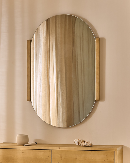 Miroir Japandi en bois 90 cm – Dena